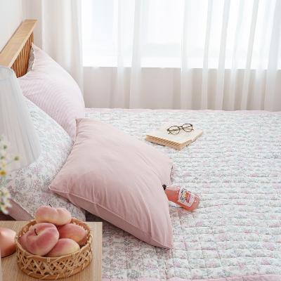 심플 은은한 숲 패턴 부드러운 렌징 모달100% 버니 미끄럼방지 침대패드