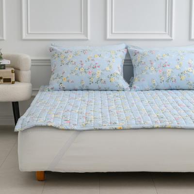 심플 알러지케어 잔잔한 플라워패턴 빅토리아 마이크로모달  미끄럼방지 침대패드 SS/Q