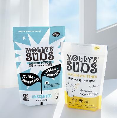 [몰리스서즈] 론드리 파우더+화이트너 각 1팩 총2팩
