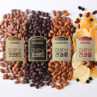 [마루넛] 프리미엄 견과 선물세트 1호 (호두+아몬드+캐슈넛) ★확실한 맛의 차이★