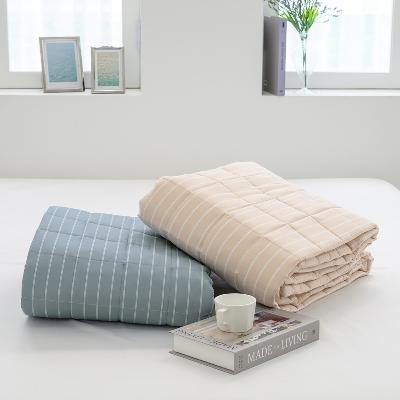 심플 깔끔한 스트라이프 패턴 어반라인 소프트마이크로 먼지없는 미끄럼방지 침대패드 SS/Q 2가지 색상