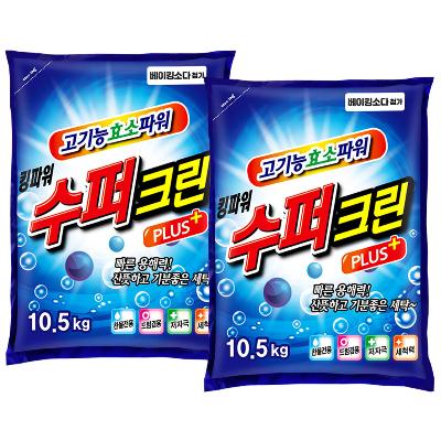 슈퍼크린 가루세제10.5kg × 2개