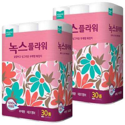 모나리자 녹스 플라워 40m*30롤 2팩