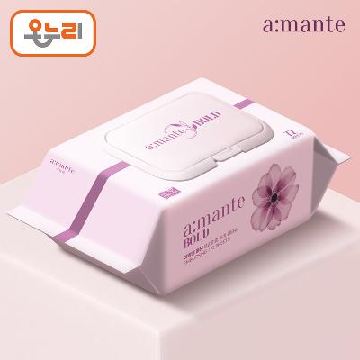 [아망떼] 물티슈 볼드 75평량 도톰한 신생아 유아 아기물티슈 엠보싱 캡형 72매 10팩