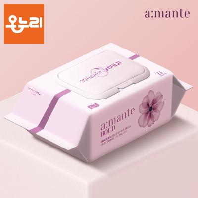 [아망떼] 물티슈 볼드 75평량 도톰한 신생아 유아 아기물티슈 엠보싱 캡형 72매 10팩
