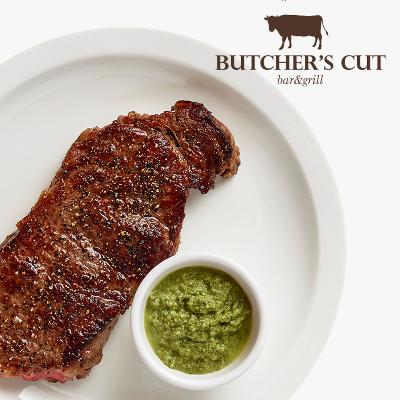 [붓처스컷] 뉴욕 스트립 스테이크 & 크림 스피니치 소스 (280g X 2개)