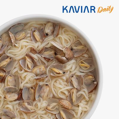 [캐비아데일리] 바지락 듬뿍 칼국수 (870g X 4개)
