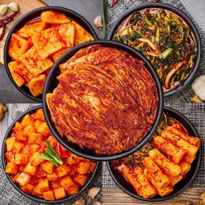 [솜씨가] 포기김치 5kg+5kg(깍두기/맛김치/백김치/석박지/열무김치/총각김치택1)