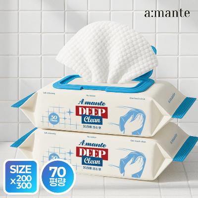 [신제품 런칭 EVENT] 딥클린 물걸레청소포 먼지 바닥 청소물티슈 대형 30매 5팩