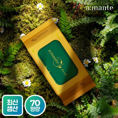 [아망떼] 프렌즈 두꺼운 프리미엄 70평량 고평량 물티슈 72매 10팩