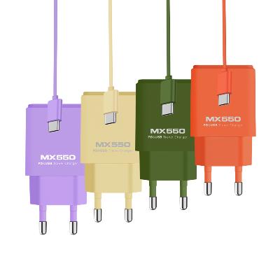 [엑스트라] MX550 PD USB 20W 2초트 비비드 듀얼 고속충전기 (C to C 케이블 포함)