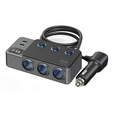 [엑스트라] MX490 120W 스위치 고속 8in1 멀티 차량용 충전기