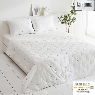 [라뽐므] 코닌 트로피칼화이트 차렵이불 + 베개커버(선택)