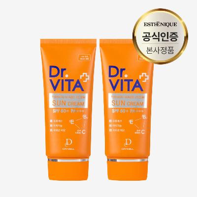 [데이셀] 닥터비타 비타민 선크림 50g 2개 백탁현상없는 저자극 SPF50+