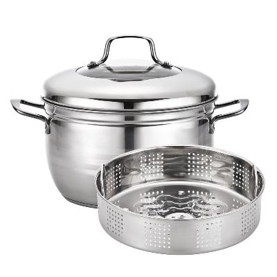 [키친플라워] 쿠킨 IH 다용도 찜냄비 26cm 스텐레스 인덕션 가스겸용 찜기포함 