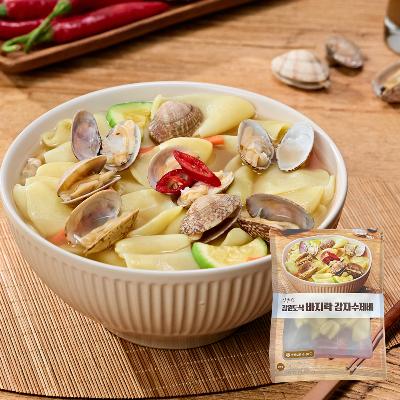 [식감미각] 강원도식 감자 수제비 360g(2~3인분) x 5팩 (바지락수제비)