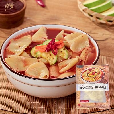 [식감미각] 강원도식 감자 수제비 360g(2~3인분) x 5팩(고추장 수제비)