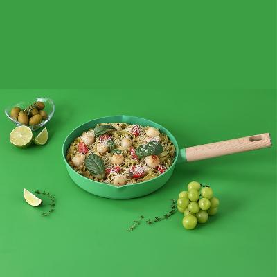 [키친플라워] 쿠킨 IH 인덕션 쁘띠마카롱 프라이팬 24cm 28cm 인덕션 후라이팬 홈인테리어 가스호환