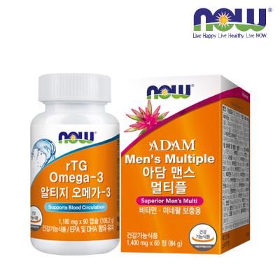 [나우푸드] 아담 맨스 멀티플(60정)+알티지 오메가-3(90캡슐)