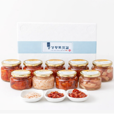 [강경황토젓갈] 젓갈 실속 세트 백명란(파지) 오징어(수입산) 창난젓 비빔낙지젓