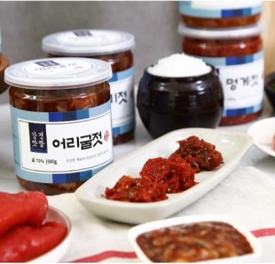 [추천] 강경황토젓갈 모음 (백명란젓, 창란젓, 오징어젓, 낙지젓, 씨앗젓갈 등) 500g