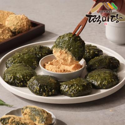 [떡미당] 제로당 현미쑥 인절미 or 찹쌀떡(선택) /무농약 쑥떡. 당걱정 No