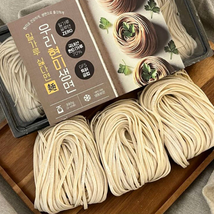 밀가루 싫다면 우리 현미 생면 130gX3개 (390g) 글루텐프리 국산현미 쌀로만든 생면 [원산지:국산]