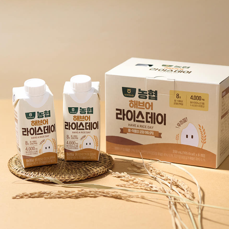 해브어라이스데이 쌀음료 200mlX18팩 단백질 필수아미노산 우리쌀100% 동밀양농협 [원산지:국산]