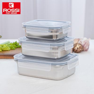 이태리 로시 렌지스텐 밀폐용기 3종 1호세트 (400+600+1000ml)
