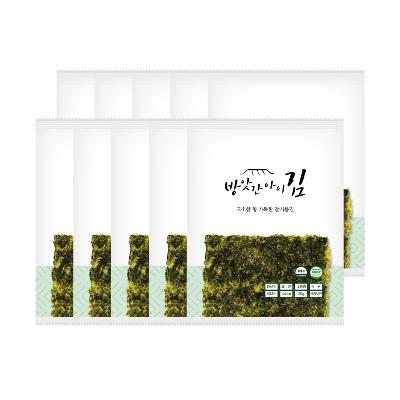 [방앗간아이] 맛있는 고소한 참기름김 10봉 맛있는 구운김 선물세트 [원산지:국산(전라남도 완도군)]