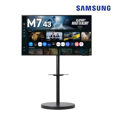 [삼성] 43인치 무빙스타일 M7 블랙 LS43FM702U-1BB 라이트 선반형 무빙스탠드