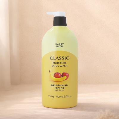 [해피바스] 클래식 촉촉한 바디워시 900g 애플 바나나향