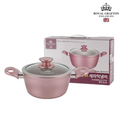 [로얄그래프톤] 로사 인덕션겸용(IH) 세라믹냄비 양수24