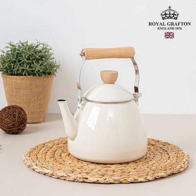 [로얄그래프톤] 바닐라크림 IH 법랑주전자 2.23L