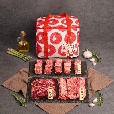 [정립한우][육향가득] 통안창+큐브살치 4종 프리미엄 특수부위 세트 800g 선물세트