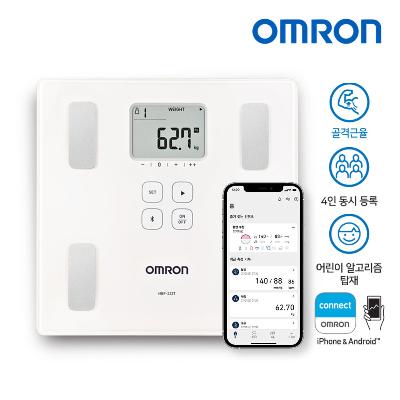 ★리뷰이벤트★[오므론] 스마트 체중계 HBF-222T 골격근율 /소아비만 / 인바디 체중계