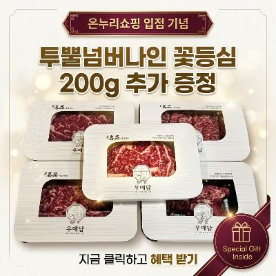 ★공동구매★ [마장동 우예담] 프리미엄 한우선물세트 1000g (소분/일반포장/꽃등심200g 추가)