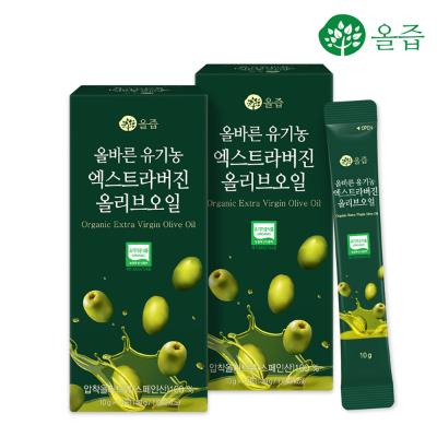 ★타임특가★ [올즙] 올바른 유기농 엑스트라버진 올리브오일 14포 -(선택)