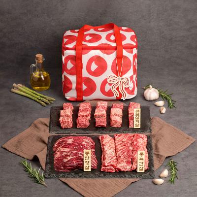 ★무료선물포장★[정립한우] [육향가득] 통늑간+ 통안창+ 큐브살치+국거리양지(총 800g) 