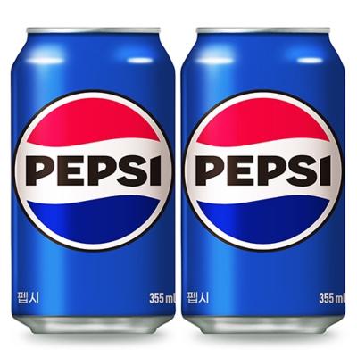 [롯데칠성] 펩시 콜라 355ml 48캔 업소용 뚱캔 탄산음료