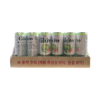 [롯데칠성] 핫식스 글로우애플&포멜로 캔 355ml(24개입)