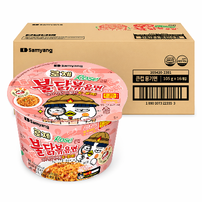 [삼양] 로제 불닭볶음면 큰컵 105g x 16개 (5월6일 출고)
