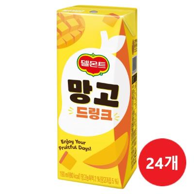 델몬트 망고 드링크 190ml 24팩 팩음료