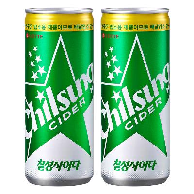 [롯데칠성] 칠성사이다 245ml 60캔 업소용 캔음료