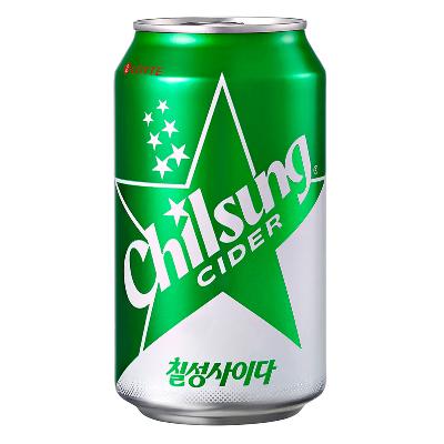 [롯데칠성] 칠성사이다 355ml 24캔 업소용 뚱캔