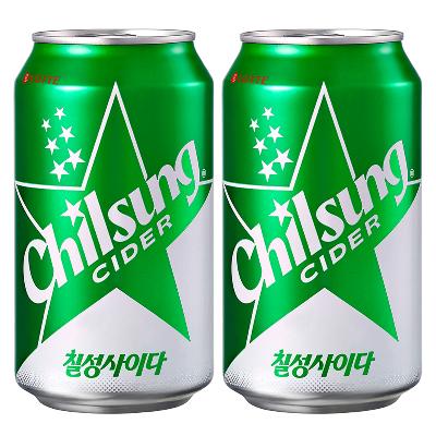 [롯데칠성] 칠성사이다 355ml 48캔 업소용 뚱캔