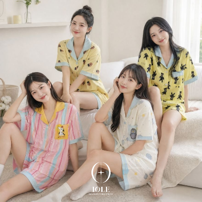 [이올레] 드림캐릭터 여성잠옷 반팔 반바지 여름 파자마