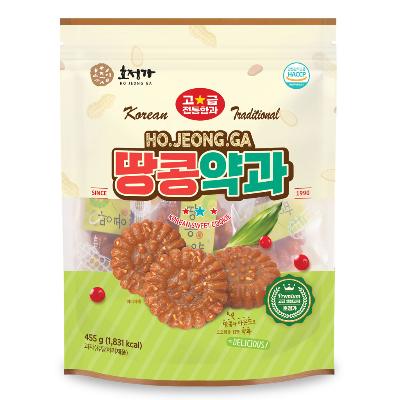 호정가 땅콩약과 (봉지) 455g / 땅콩과 아몬드의 바삭한 식감