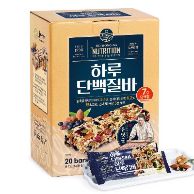 호정가 하루단백질바 (20개입) / 맛있는 에너지 견과가득 프로틴바