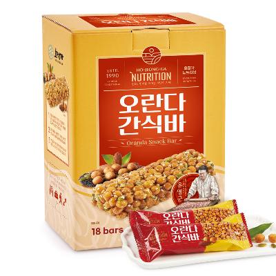 호정가 오란다간식바 (18개입) / 아몬드와 깨가 들어간 프리미엄 영양간식